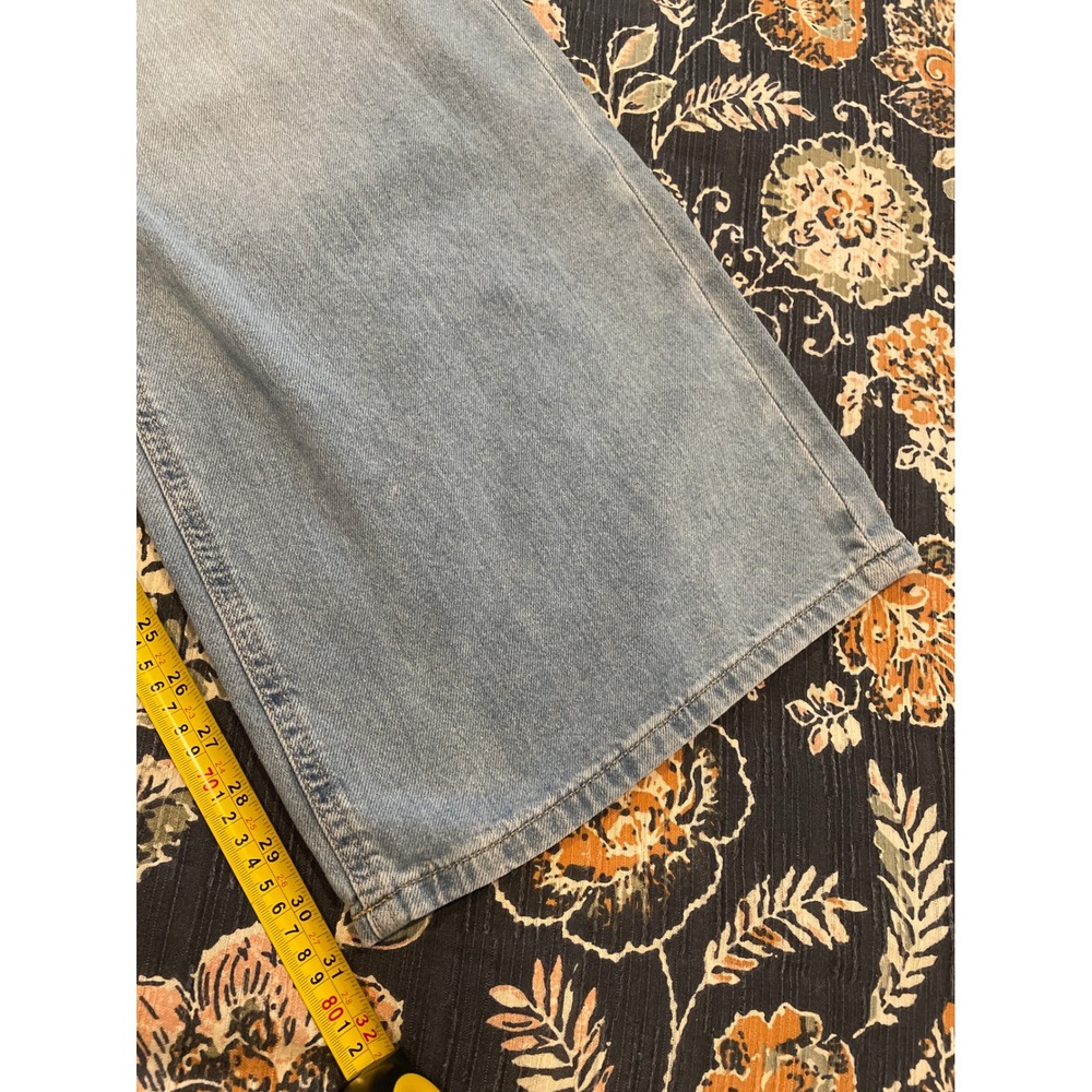 Aeropostale Jeans Women's 12 Blue New High Rise Wide Leg Non-Stretch Denim New - Picture 14 of 15